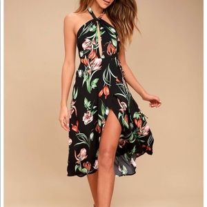 ASTR the label black floral dress